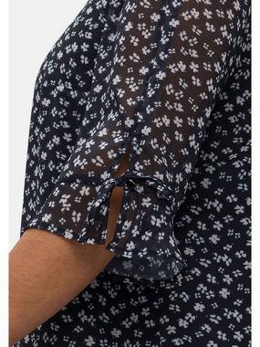 Sheego Chiffonkleid Große Größen im Hängerchen-Stil, mit Millefleursprint