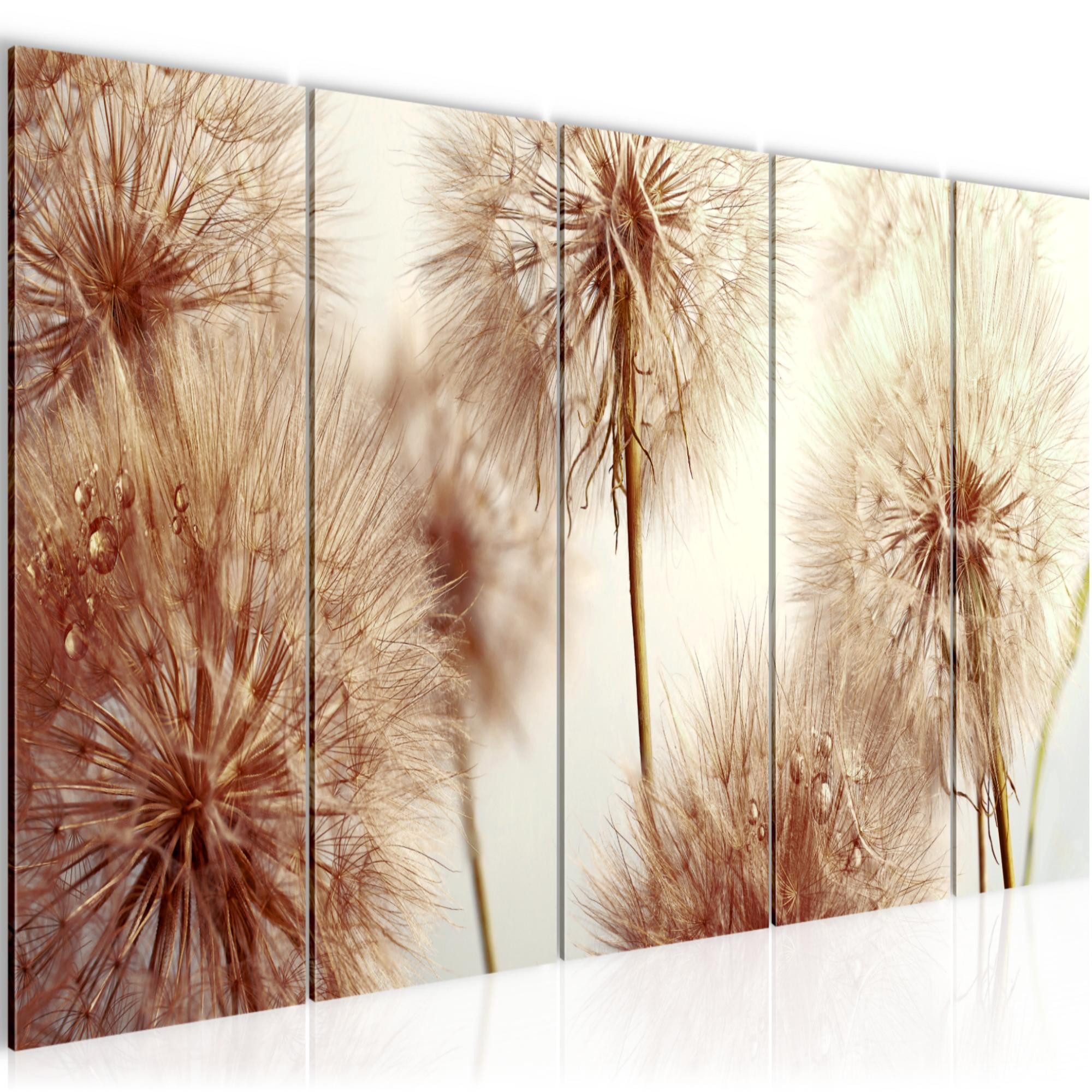 Runa Art Wandbild Bild Blumen Pusteblumen auf Vlies Leinwand Wanddekoration 042056b, 150L x 60B cm