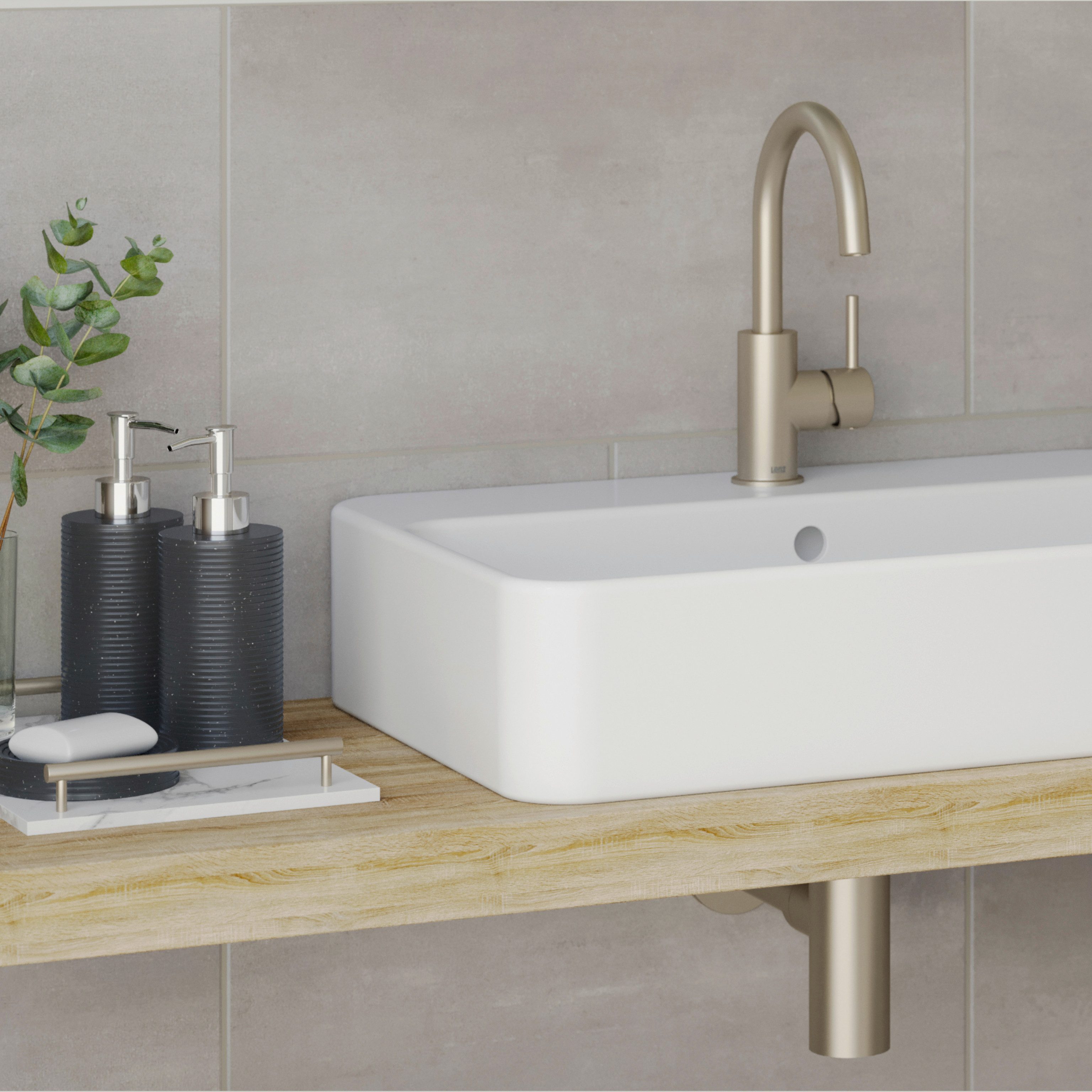 Lenz Waschtischarmatur MOANA (Armatur mit Pop-Up-Ventil) Anti-Fingerabdruck günstig online kaufen