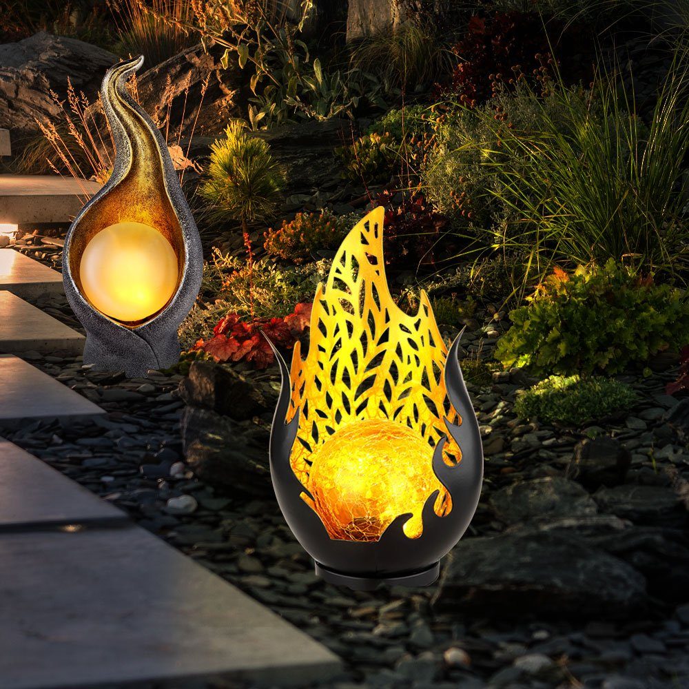 GLOBO LIGHTING LED Solarleuchte, LED-Leuchtmittel fest verbaut, Warmweiß, Solarleuchte Solarlampe Außenleuchte Garten, IP44 Akku orientalisch