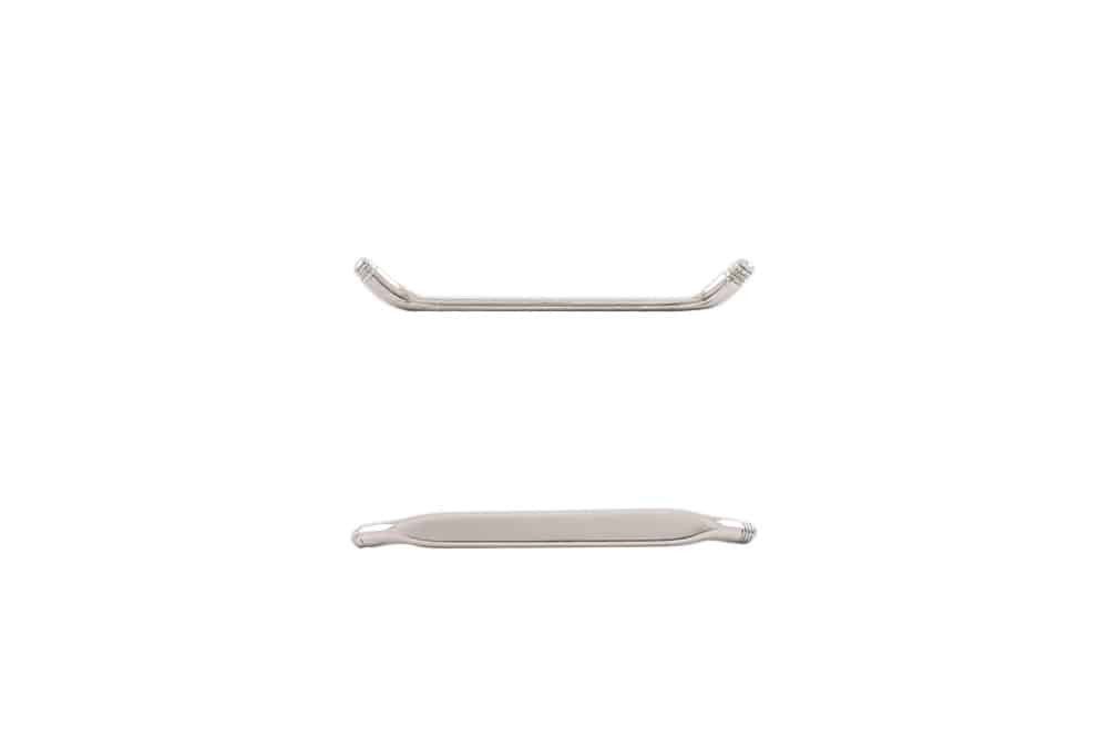 Brustwarzenpiercing Titan Surface Barbell FLACH (45 Grad) 1,2 x 1,5 mm ohne Kugeln