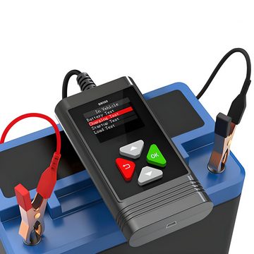 Retoo Batterietester 20V Digital PKW OBD KFZ Diagnosegerät Akku Testgerät Retoo, (B440 Autobatterietester, Batterieklemmen Bedienungsanleitung Kasten), Batterietester 20V, Einfach zu bedienen, Präzise Messwerte, Farb-LCD