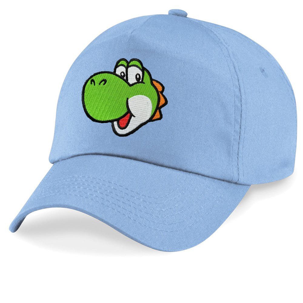 Baseball Cap Kinder Yoshi Face Stick Patch Mario Luigi Peach Super Retro
