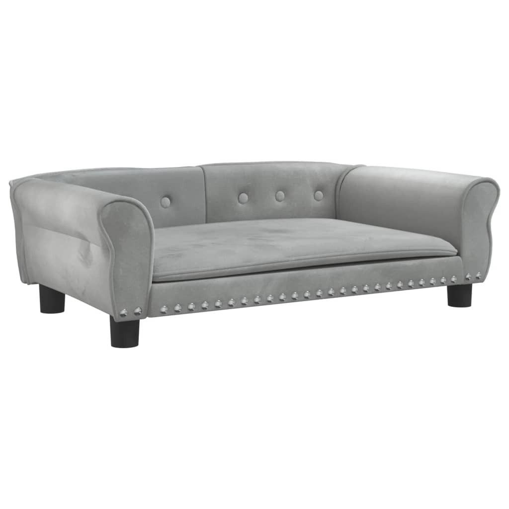 vidaXL Tierbett, Hundebett Hellgrau 95x55x30 cm günstig online kaufen