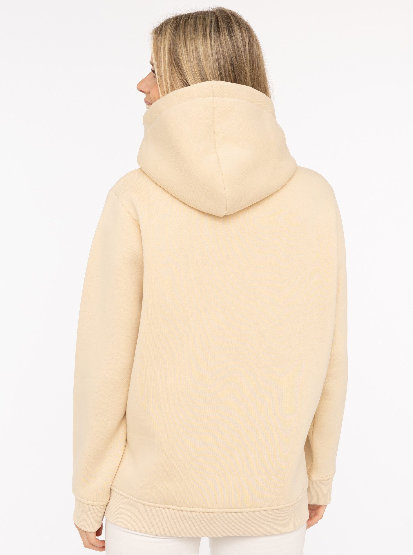 Zwillingsherz Hoodie "Dackel" Stickerei vorne, weiche Fleece Innenseite, bedruckte Kordel