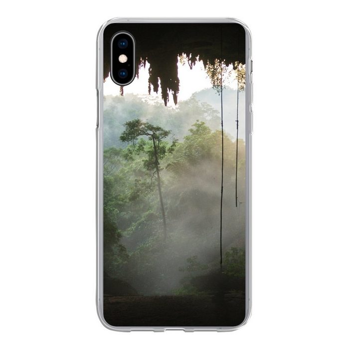 MuchoWow Handyhülle Natürliche Höhle im Regenwald von Malaysia Handyhülle Apple iPhone Xs Max Smartphone-Bumper Print Handy