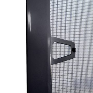 Grafner Insektenschutz-Fensterrahmen Insektenschutz Fenster Fliegengitter 80x100 cm anthrazit, LxB 100cm x 80cm, Anthrazit