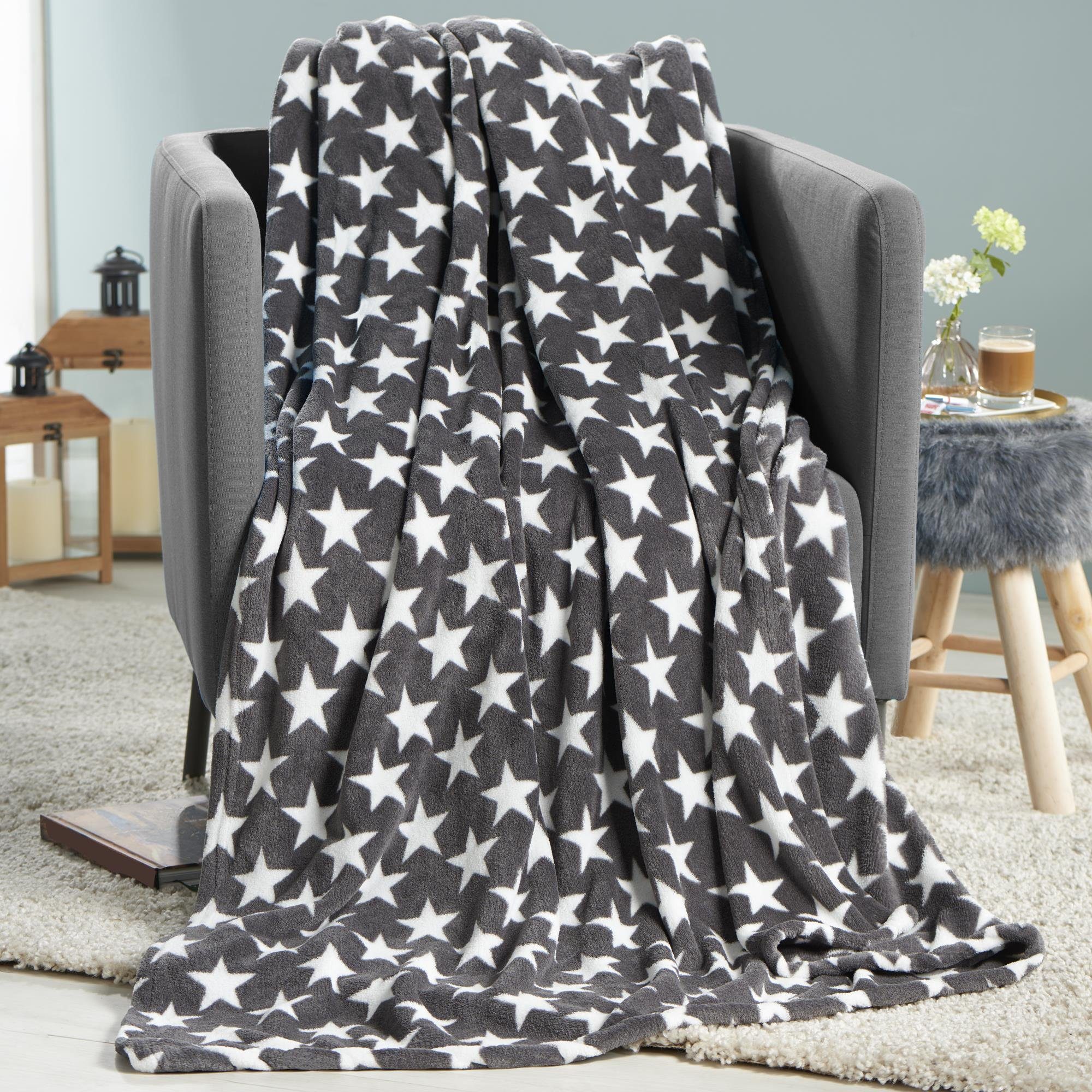 Wohndecke Moonlight Kuscheldecke Tagesdecke Fleece Decke günstig online kaufen