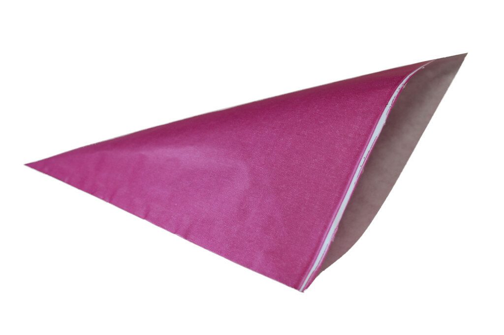 Poller GmbH Vogtland Papierspitztüten Spitztüten aus Papier, PINK, gefädelt, 60 g/m², 19 cm / 125 g
