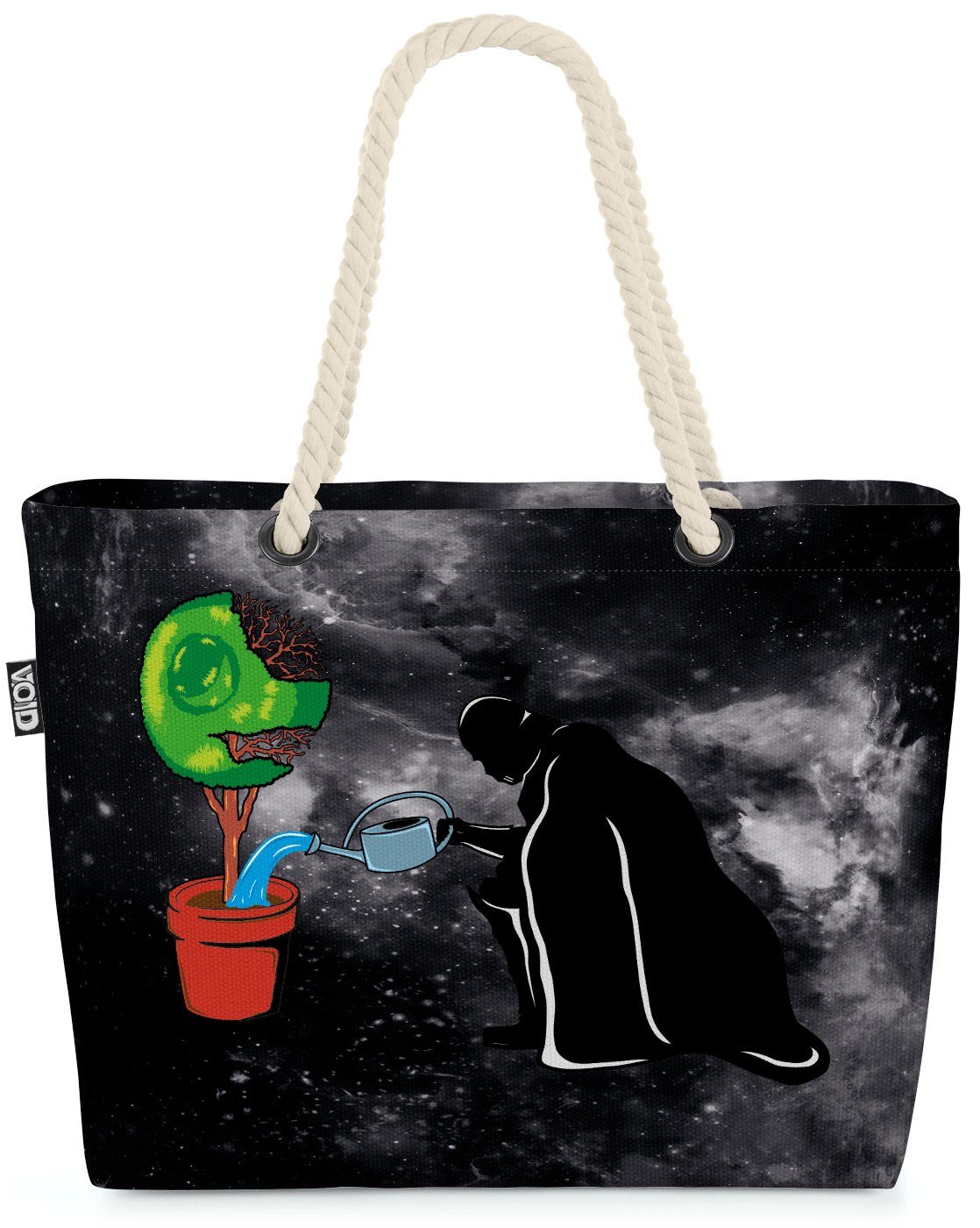 VOID Bag Gardener Wars Darth (1-tlg), Todesstern Krieg Strandtasche Shopper Star schwarz Vader