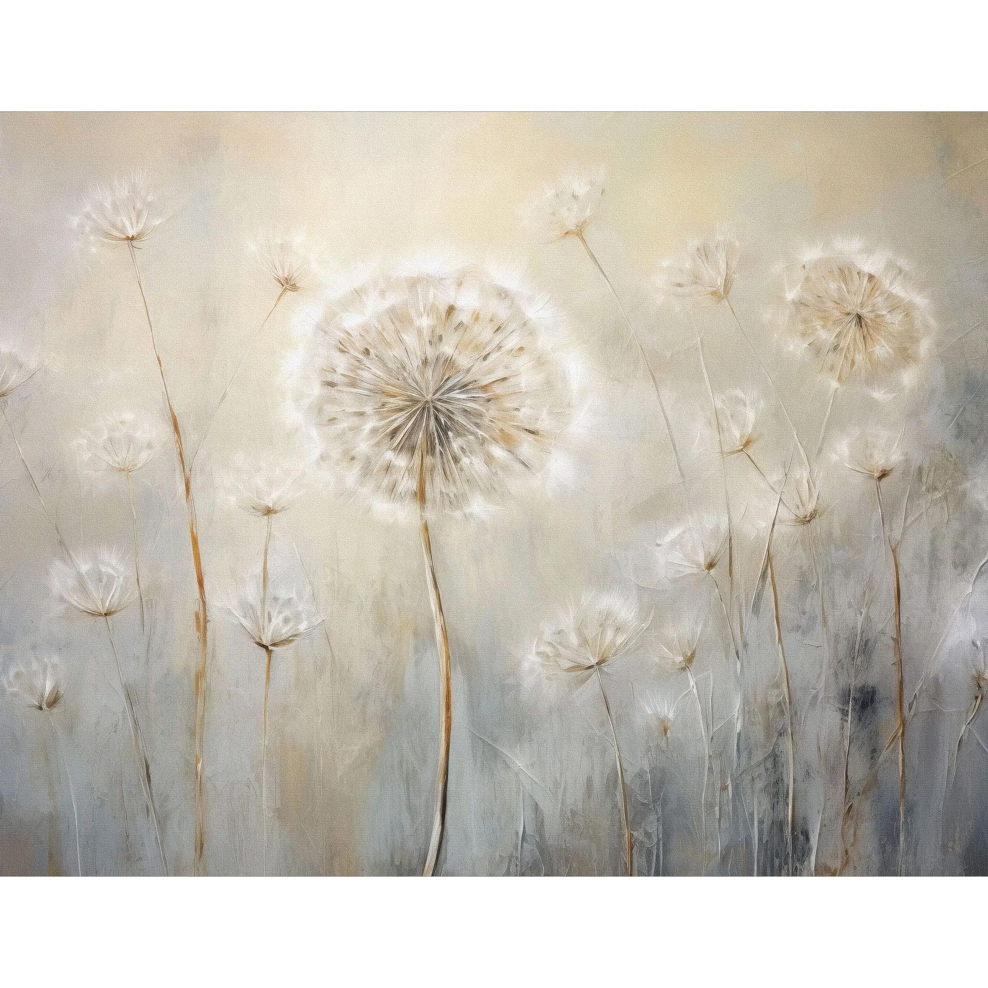 K&L Wall Art Vliestapete XXL Fototapete Natur Landschaftstapete Mustertapete, botanisch, Vintage, Landschaft, Blumen Gemälde
