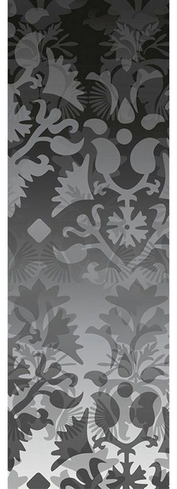 Architects Paper Fototapete Ornamental Spirit Black And White, (1 St), Grafik Tapete Ornament Schwarz Weiß Silber Panel 1,00m x 2,80m