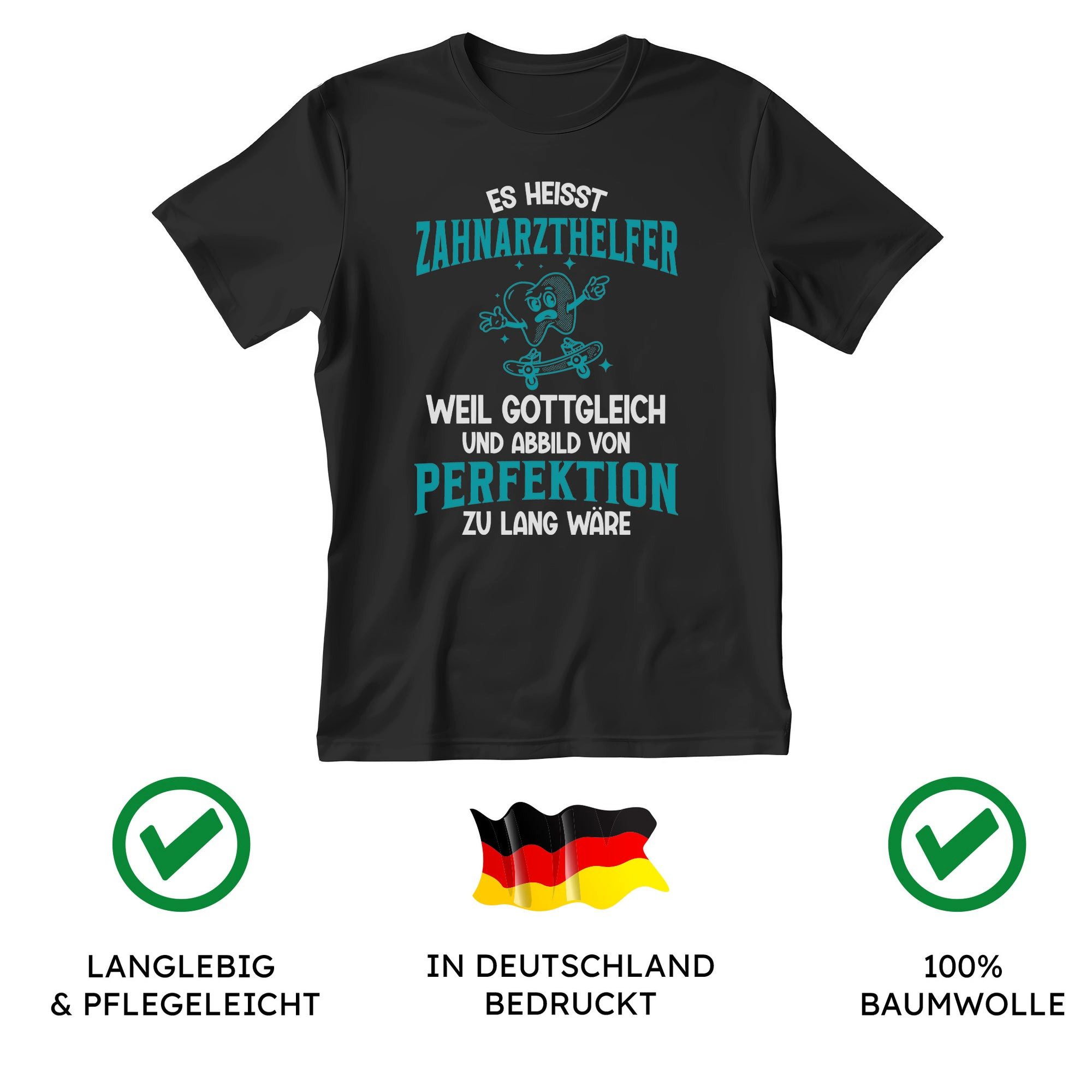 22Feels T-Shirt Zahnarzthelfer Geschenk Männer Spruch Beruf Abschluss IN DEUTSCHLAND BEDRUCKT