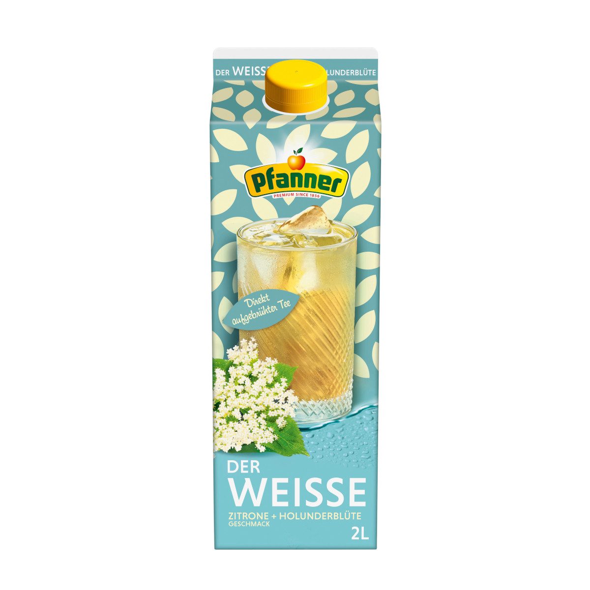 Pfanner Tee, Pfanner Der Weisse Tee mit Zitronen-Holunderblütengeschmack 2000ml