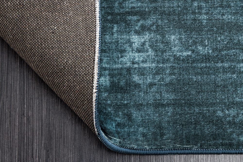 riess-ambiente Designteppich SOFT TOUCH 230x160cm blau · Indoor Kurzflor-Teppich, rechteckig, Höhe: 8 mm, Wohnzimmer · Fußbodenheizung-geeignet · pflegeleicht · – Bild 5 von 5