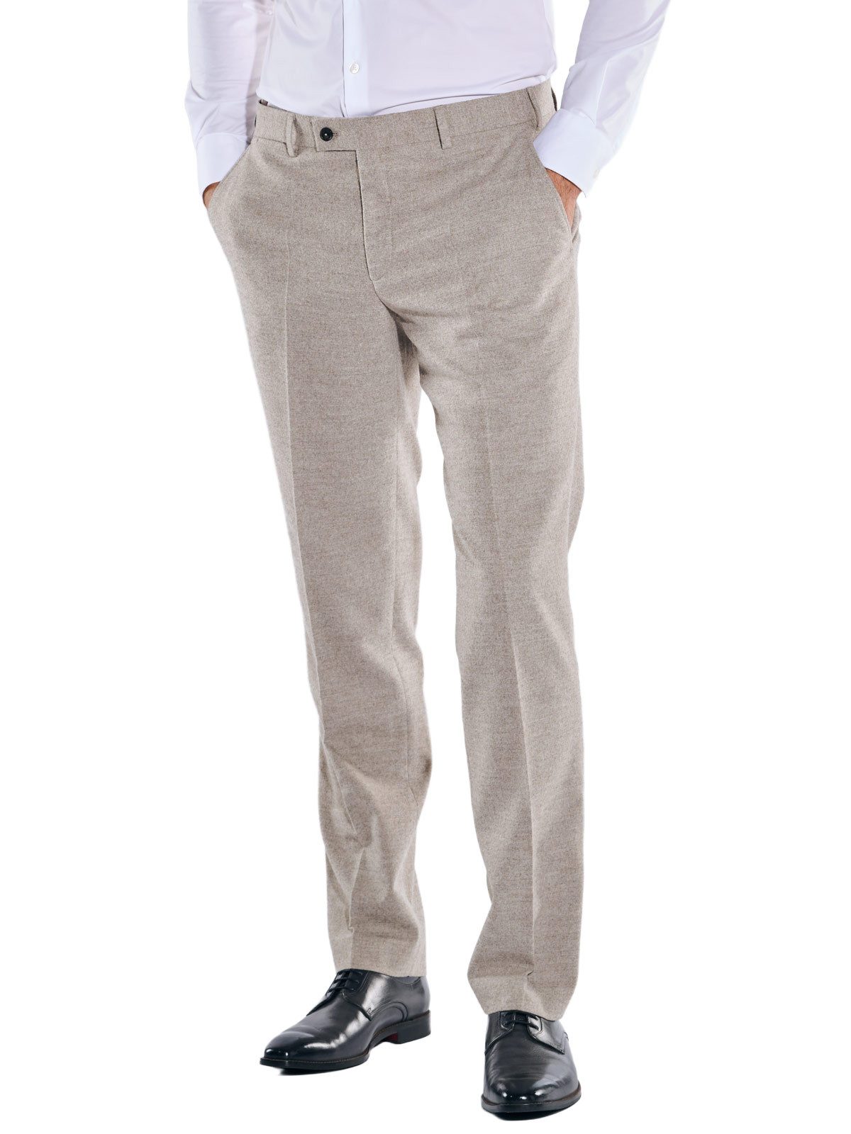 emilio adani Anzughose emilio adani Herren Anzughose meliert, Beige günstig online kaufen