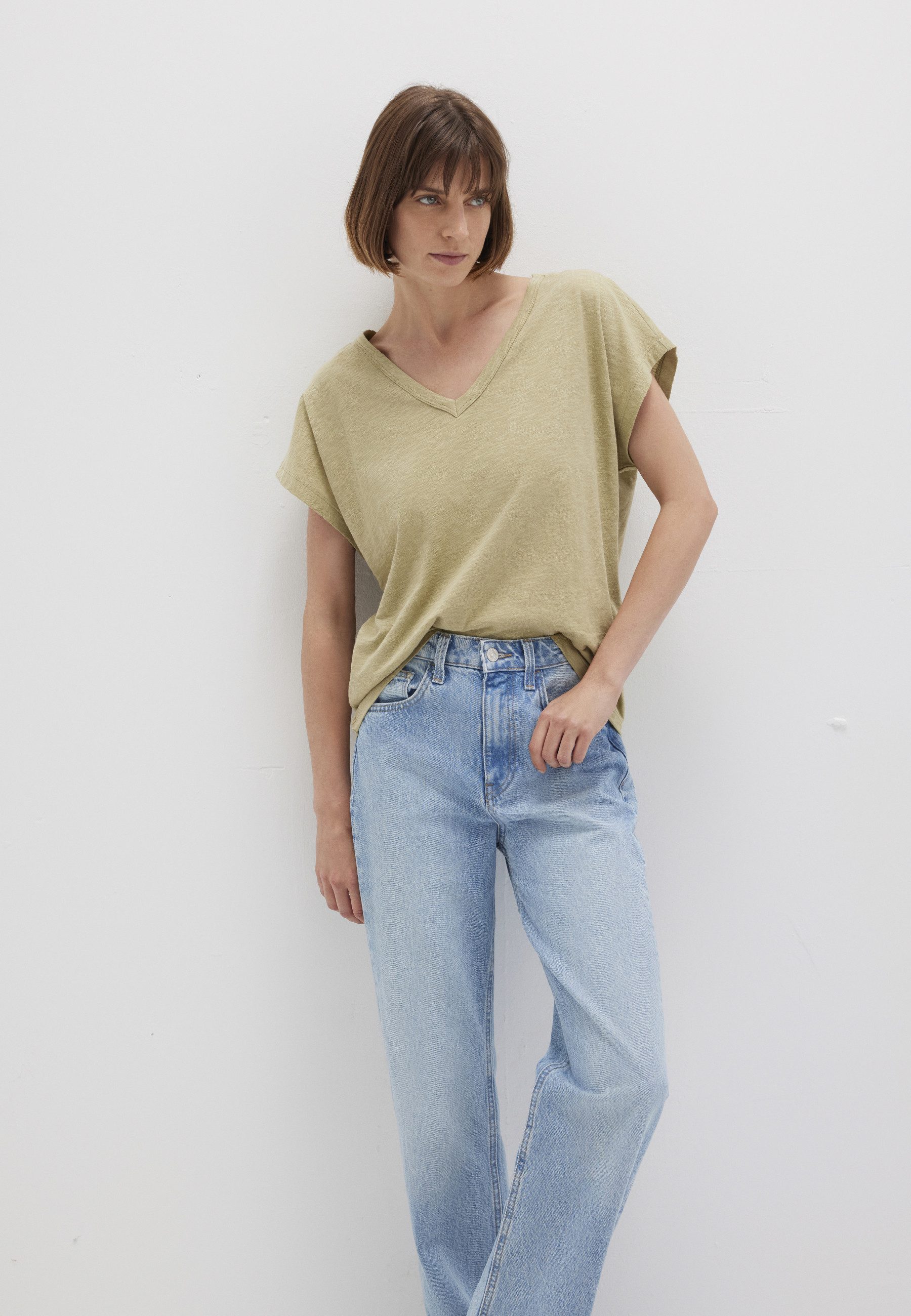 Mavi V-Shirt SHORT SLEEVE BASIC T-Shirt V-Neck