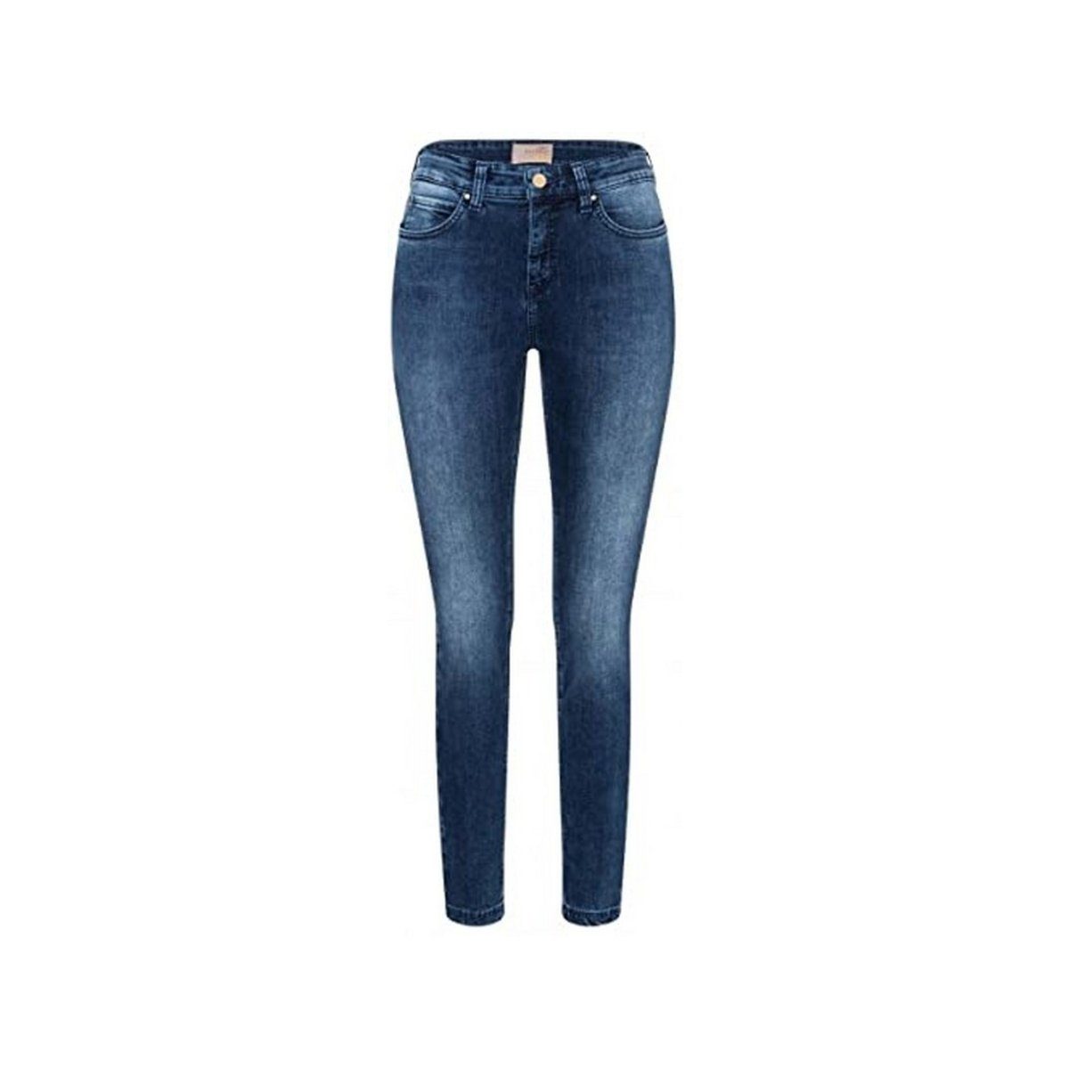 MAC mittel-blau 5-Pocket-Jeans (1-tlg)