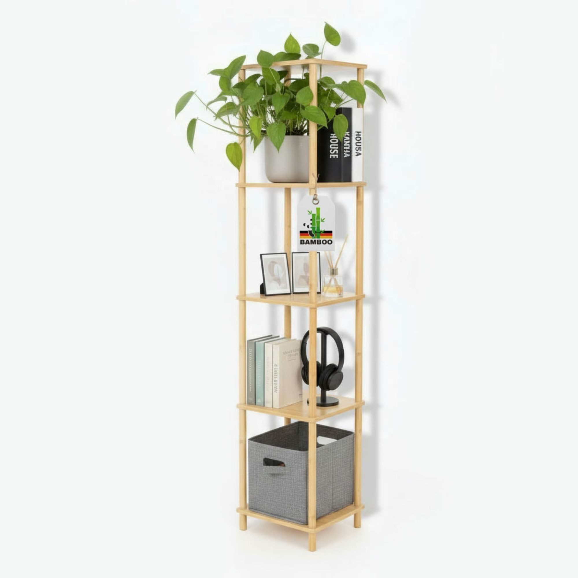 Allyson Standregal Allyson® Bambusregal 3/4/5 Etagen - Schmales Bad- & Stan günstig online kaufen