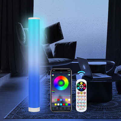 Randaco LED Stehlampe LED RGB Stehleuchte Farbwechsel 104cm 1x Leuchtmittel Farbwechsel, 6W