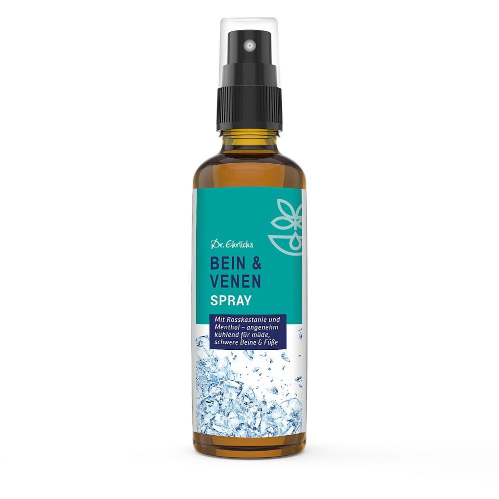 Dr. Ehrlichs Gesundkatalog. Gesichts- und Körperspray Dr. Ehrlichs Bein- und Venenspray 75 ml - Kühlspray für schwere Beine