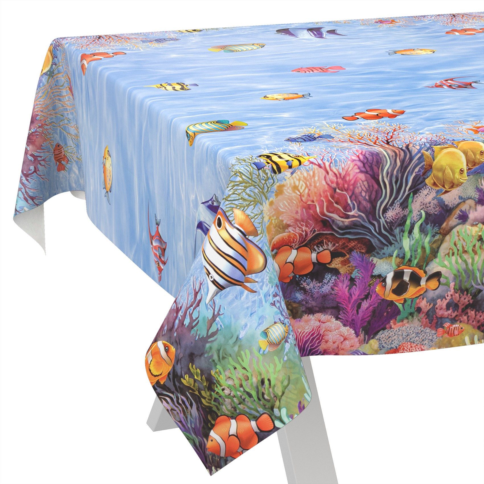ANRO Tischdecke Wachstuch abwaschbar Aquarium Tischwäsche günstig online kaufen