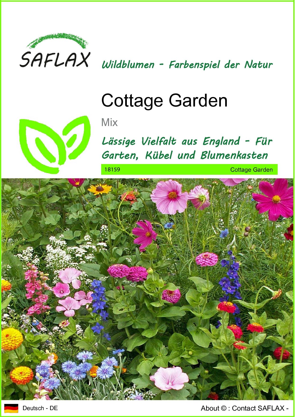 Blumensamen SAFLAX - Samen - Cottage Garden