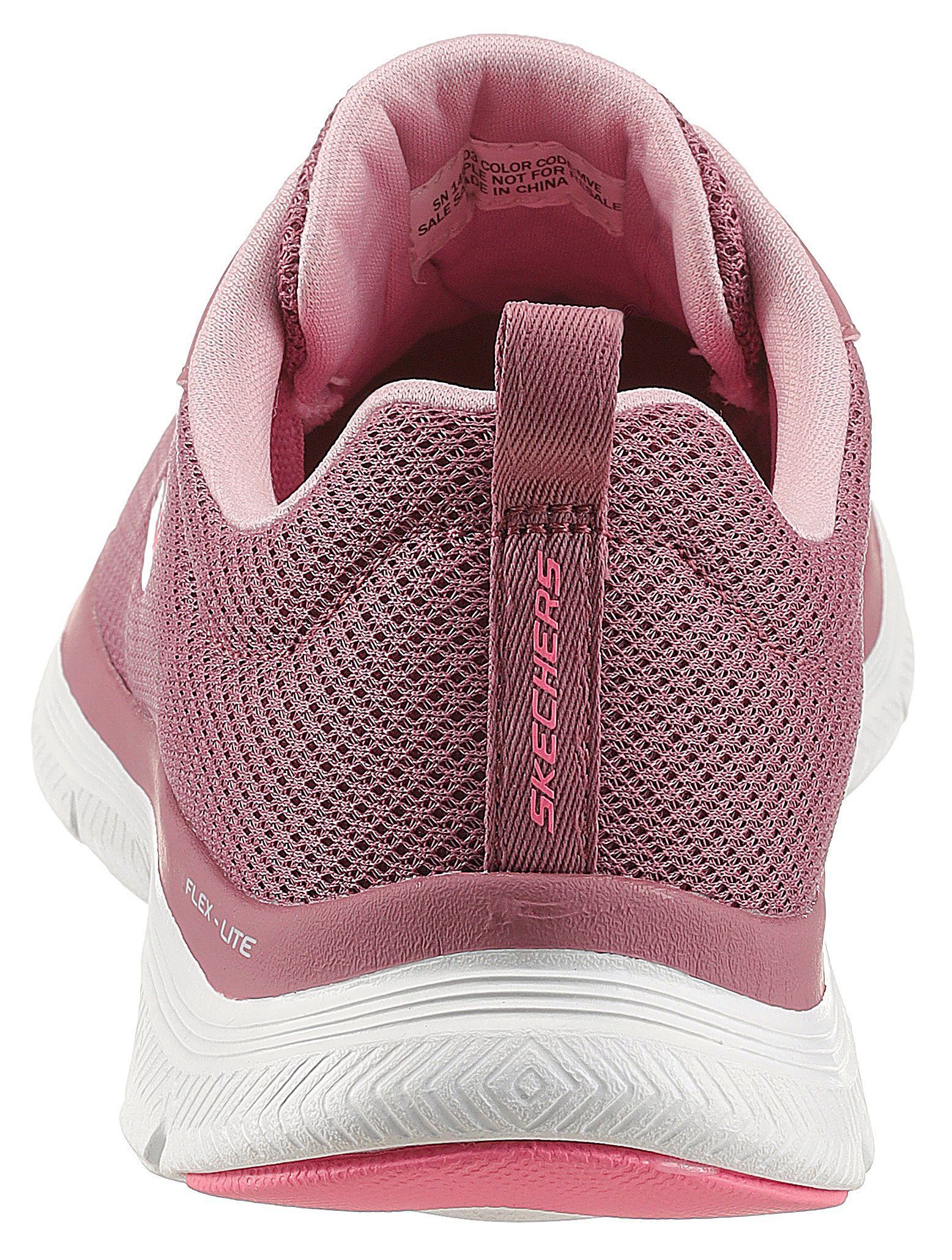 BRILLINAT FLEX Sneaker VIEW Foam APPEAL mauve-rosa Air-Cooled Ausstattung mit Skechers 4.0 Memory