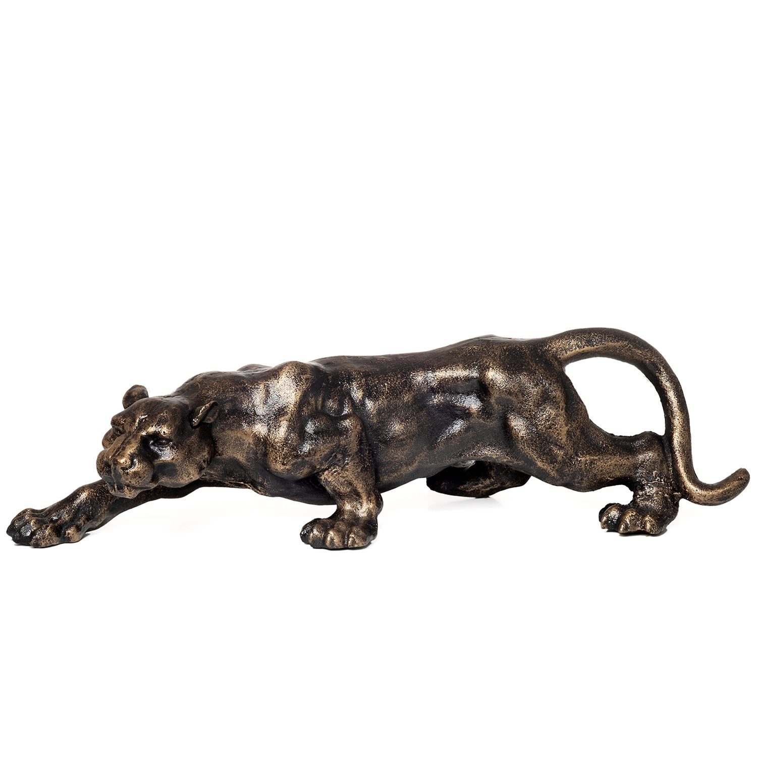 Moritz Dekofigur Panther schleicht, Polyresin Фигурки Deko Geschenk Geometrische TierFigur Modern Skulptur
