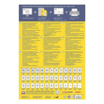 Avery Zweckform Etiketten 3477, 1400 Stück, Adresse lang (105x41 mm), selbstklebend