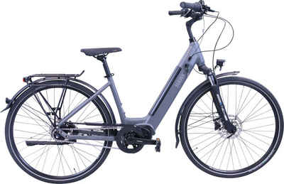 HAWK Bikes E-Bike HAWK eCity Wave Integrated Lady STEPS, 7 Gang Shimano Nexus 7-Gang Schaltwerk, Nabenschaltung, Mittelmotor, 504 Wh Akku