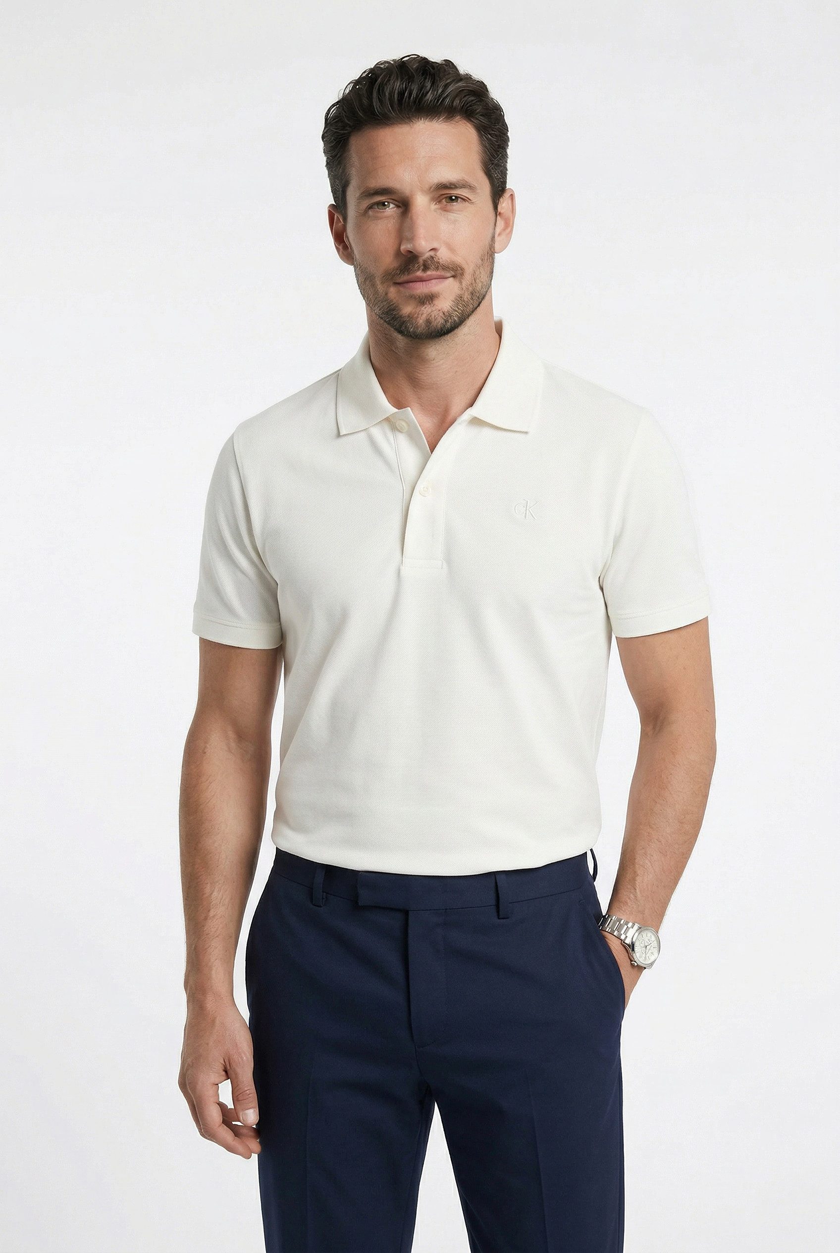 Calvin Klein Jeans Poloshirt SOLID PIQUE POLO SS Regular fit mit Polokragen
