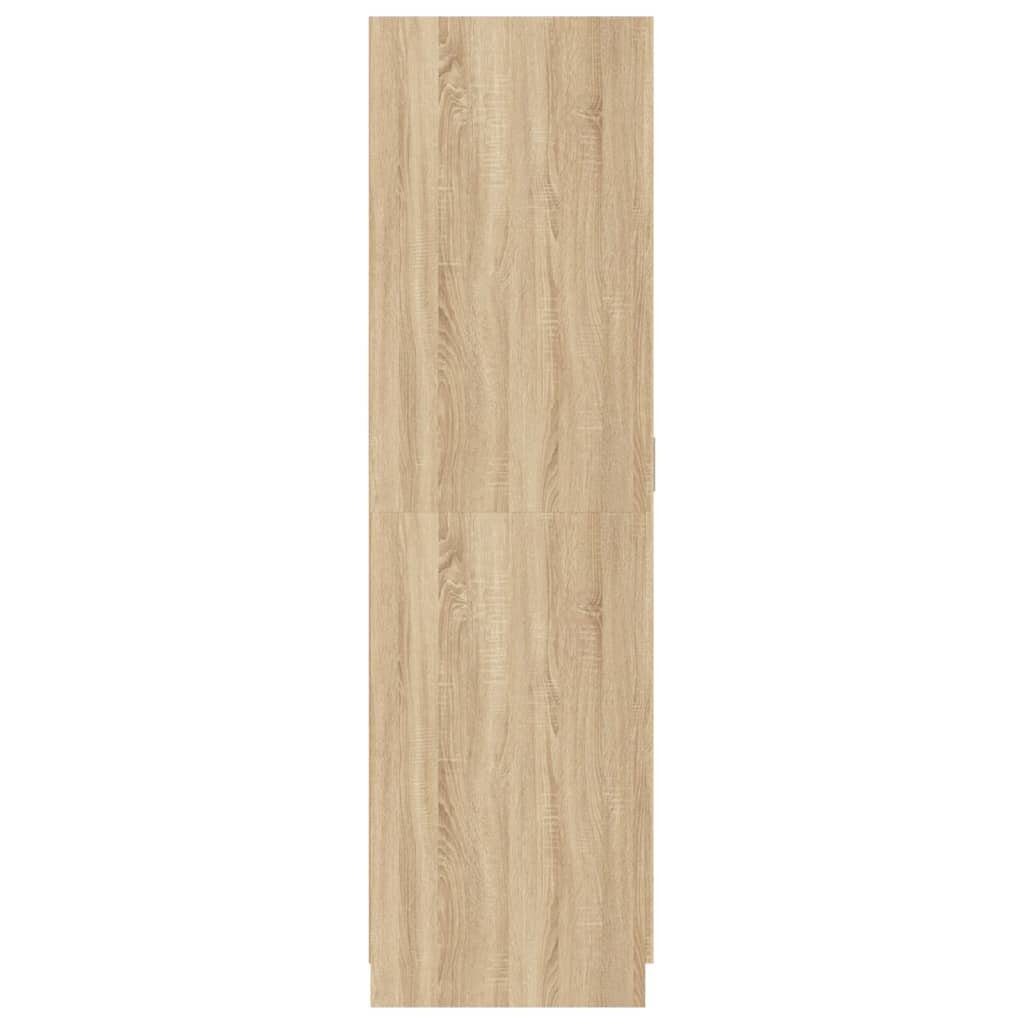 Holzwerkstoff Sonoma-Eiche 80x52x180 cm Kleiderschrank furnicato (1-St)