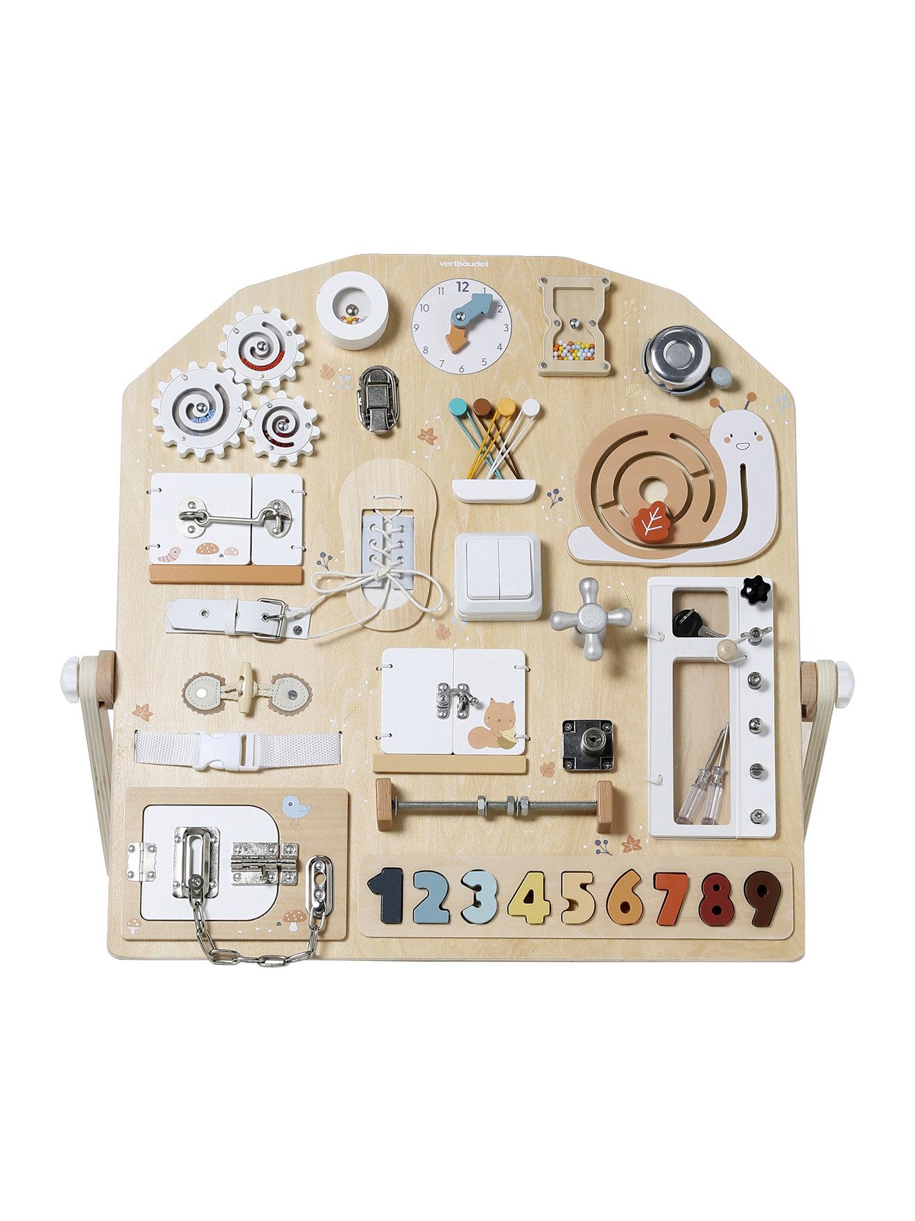 vertbaudet Lernspielzeug Activity-Board aus Holz günstig online kaufen