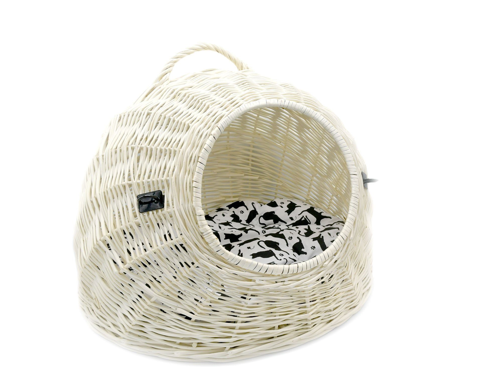 Haustierbett Aus Weide - Katzenliege Hundebett Natur Weidenkorb