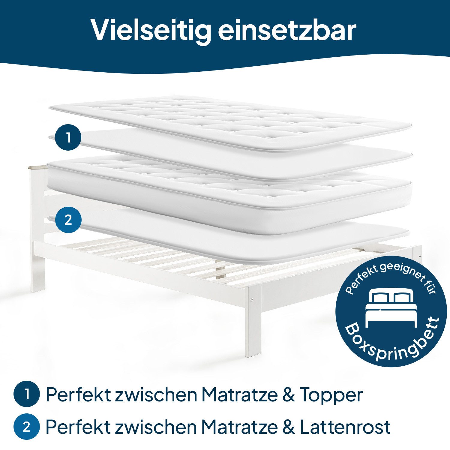 Matratzenschoner Lattenrost Auflage Oeko-TEX zertifizierter Lattenrost Matr günstig online kaufen