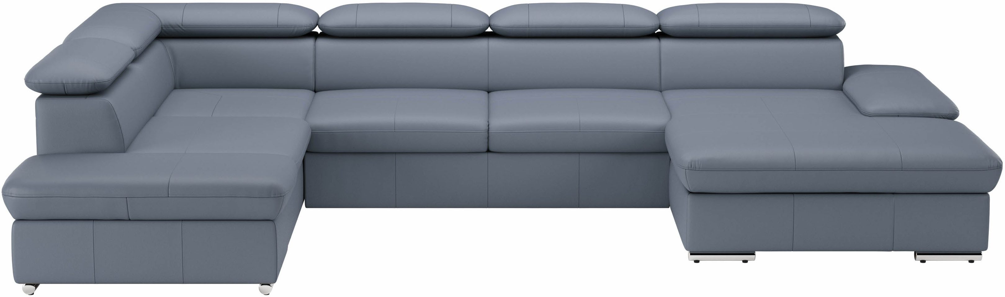 sit&more Wohnlandschaft Valantine U-Form, B: 349 cm, mit Arm- & Kopfteilverstellung, optional mit Bettfunktion