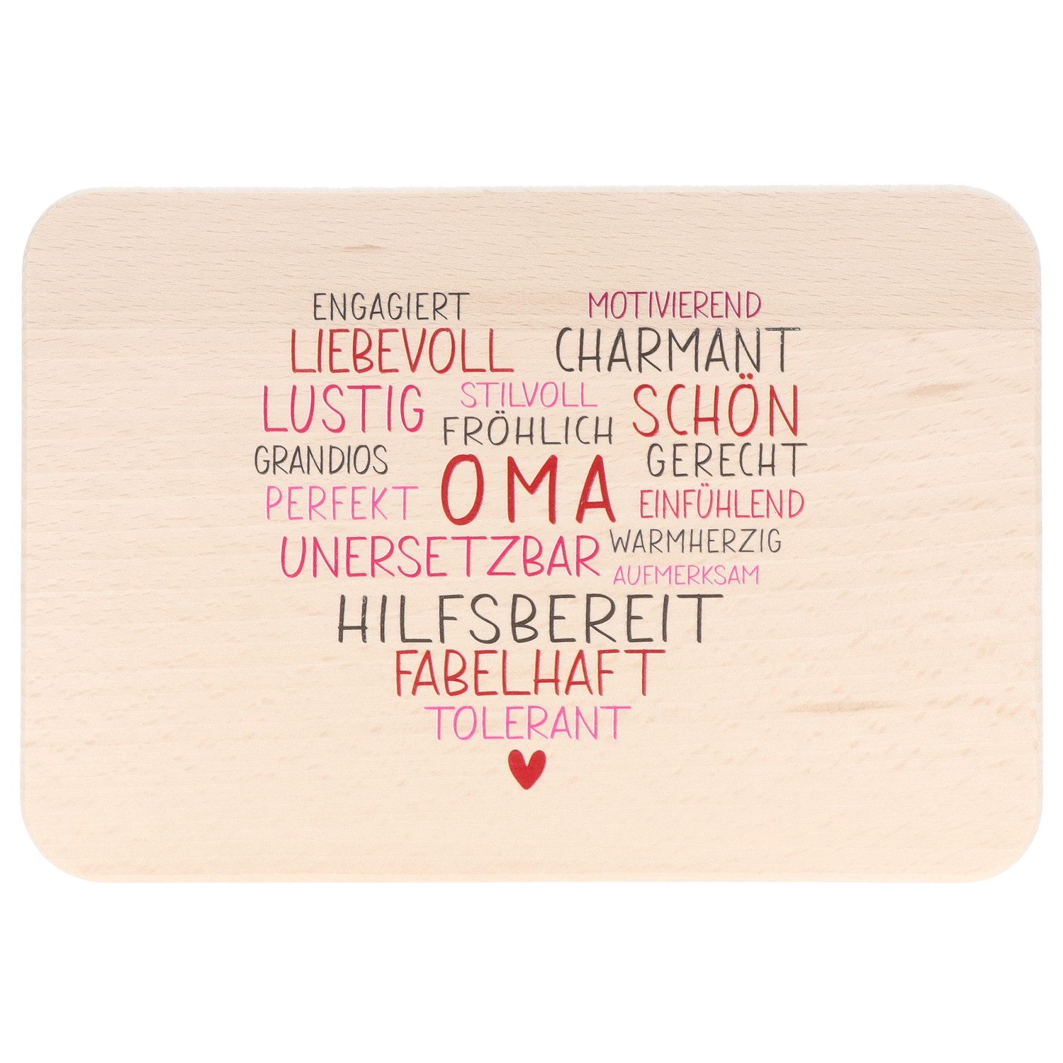 Spruchreif® Frühstücksbrett Farbiges Доски для завтраков aus Holz mit hochwertigem UV-Druck