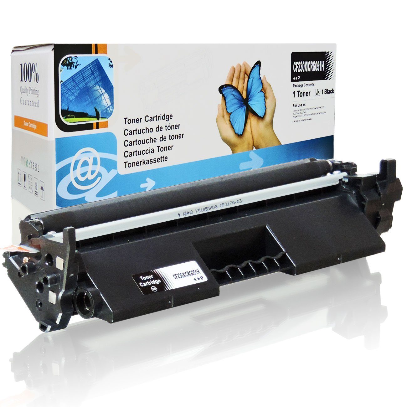 D&C Tonerkartusche Kompatibel HP 30X, CF230X Schwarz, für HP LaserJet Pro M 220 Series und weitere