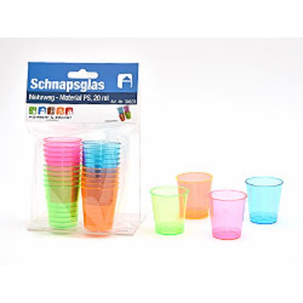 HundB Schnapsglas Бокалы для шнапса, 20 St., bunt, 20 ml