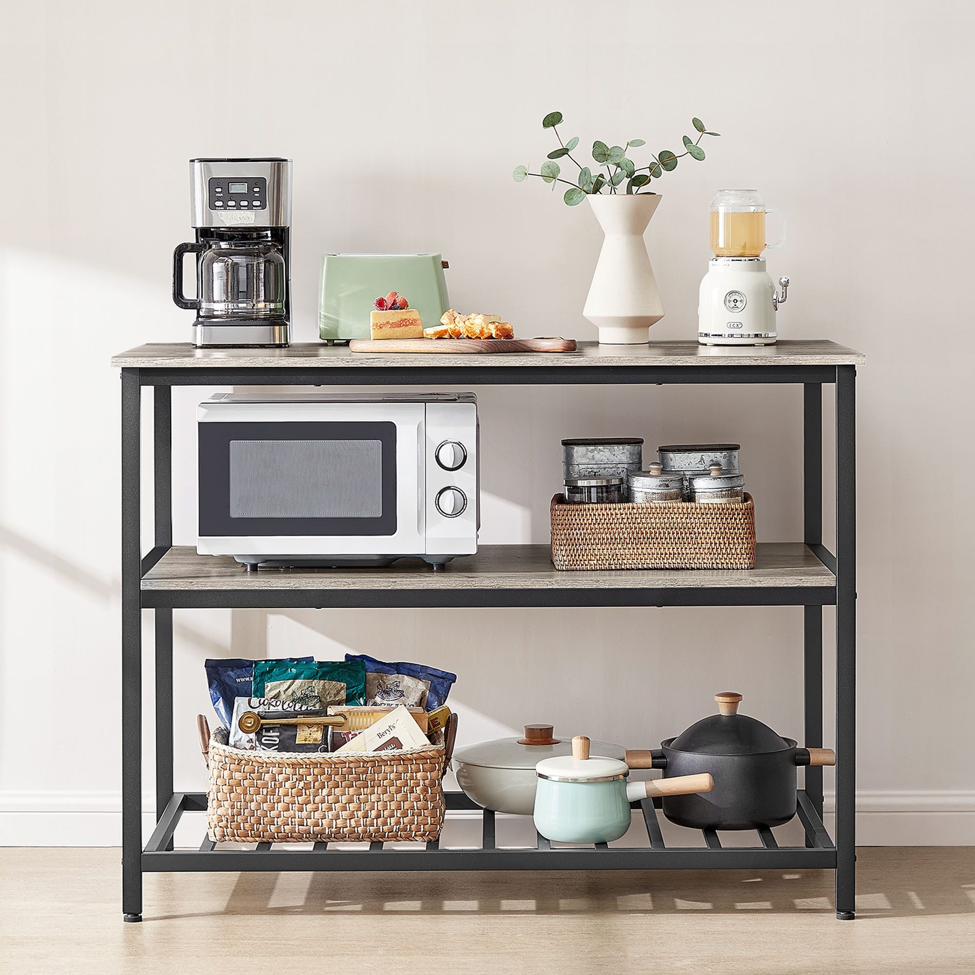 VASAGLE Küchenregal, Kücheninsel, Standregal, 60 x 120 x 90 cm (TxBxH) günstig online kaufen