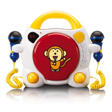 Lenco KCD-011KIDS Tragbarer Kinder Karaoke CD-Player mit Bluetooth CD-Player (Bluetooth)