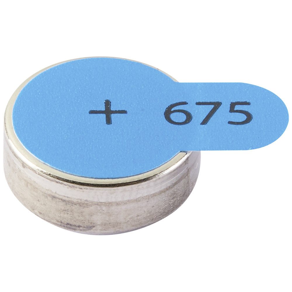 Intenso Intenso Hörgerätebatterie PR44-675 1.45 V 6 St. 540 mAh Zink-Luft 7504 Knopfzelle