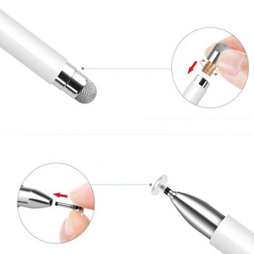 Lubgitsr Eingabestift Stift, Pencil für Apple iPad Hochpräzise, Magnetisches Pen Kompatibel (2-St) Auswechselbare Spitzen