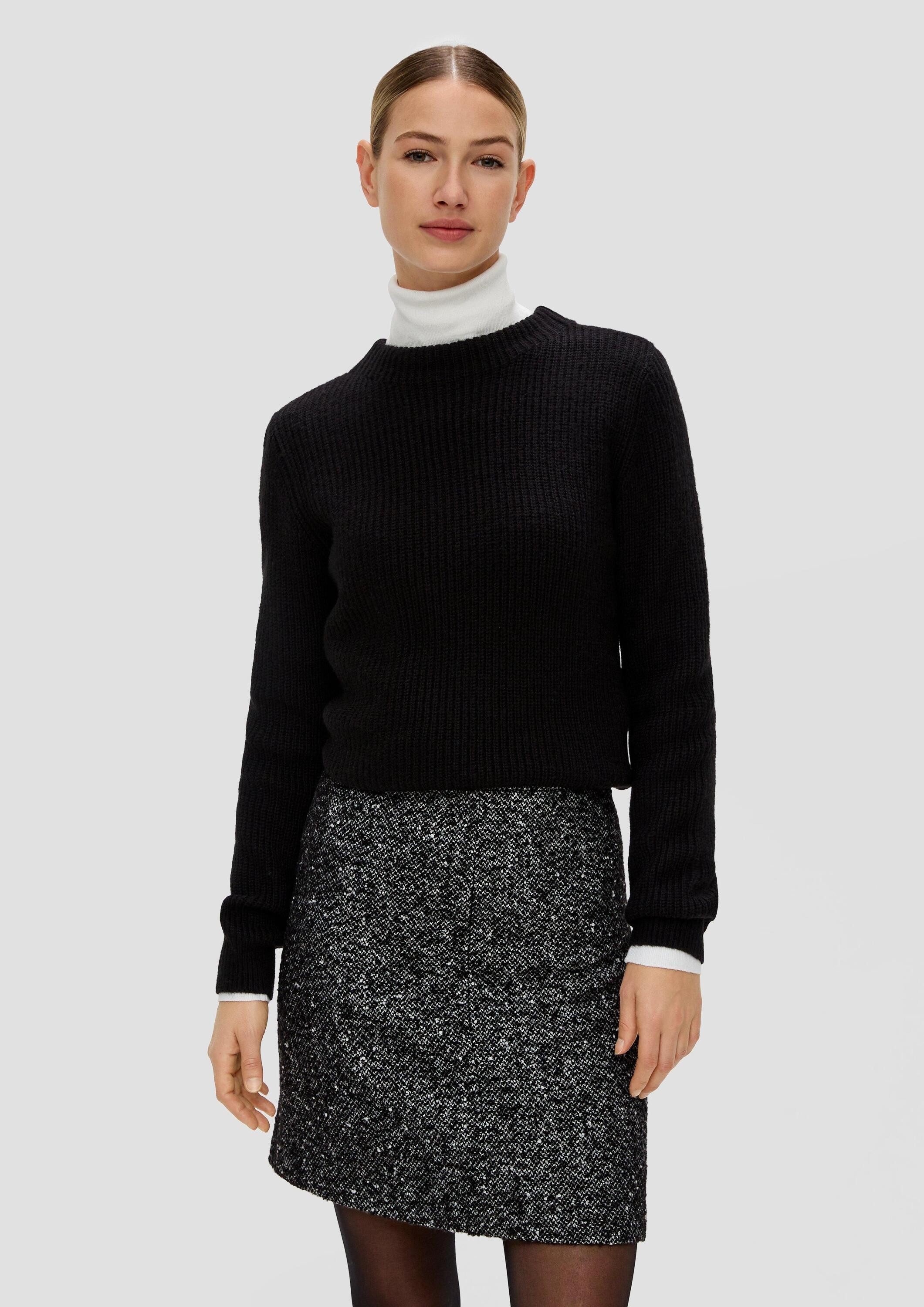 s.Oliver Minirock Rock Wollrock mit Bouclé günstig online kaufen