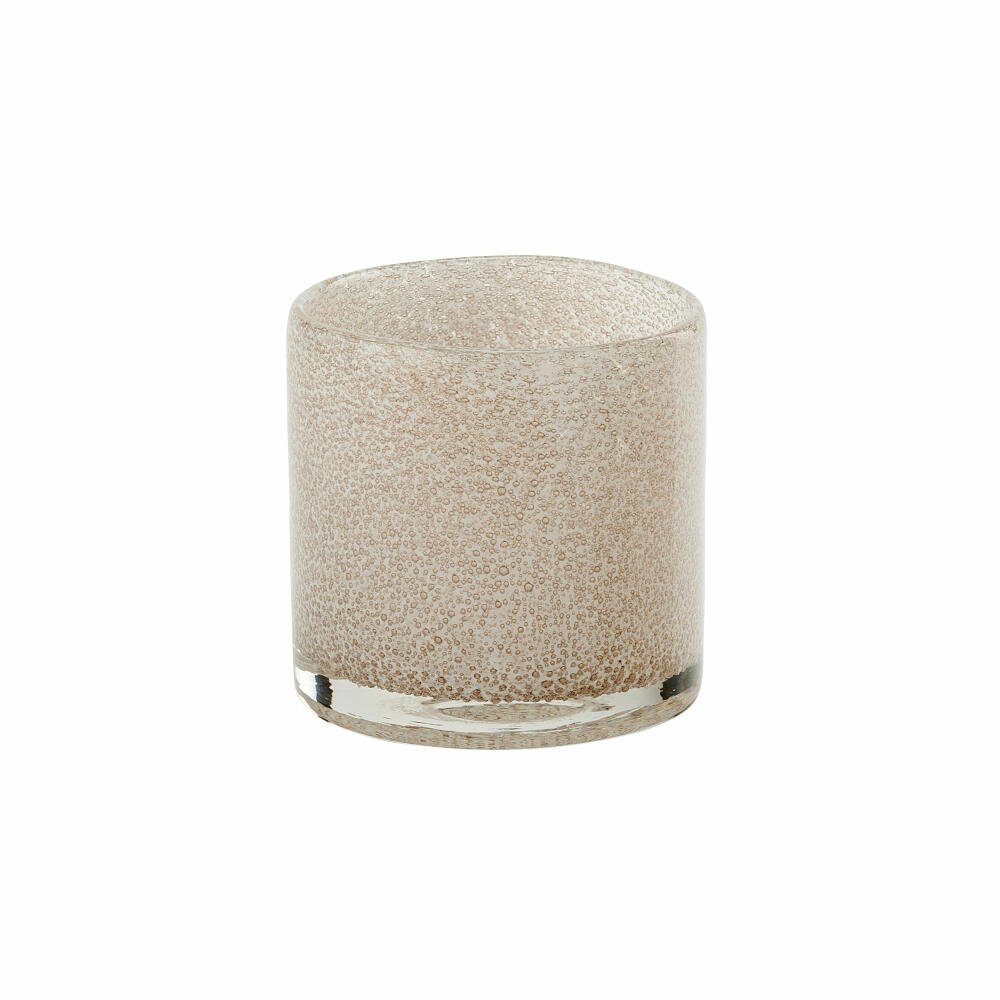 Giftcompany Windlicht Linen Hellbeige H 10 cm