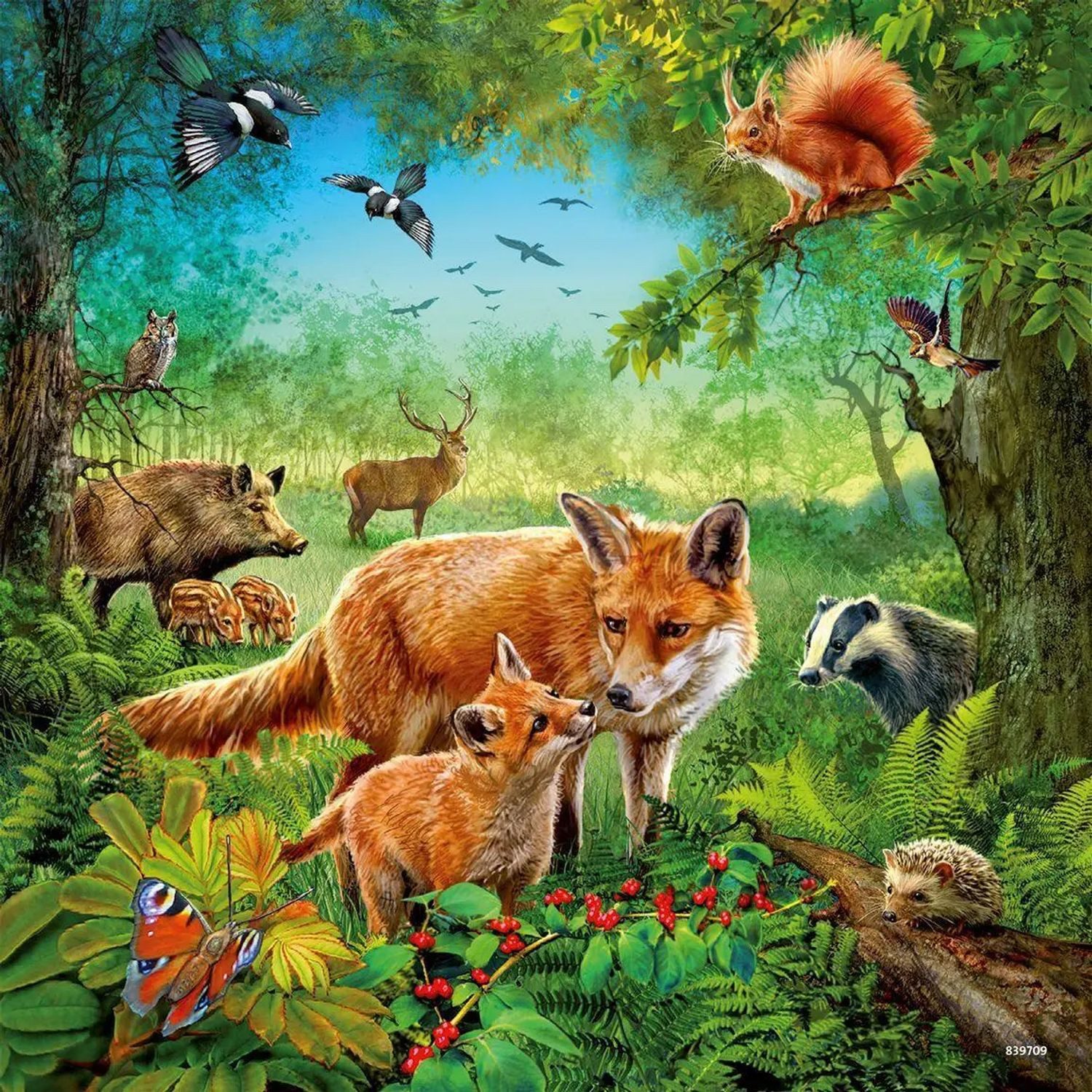 Ravensburger Puzzle Tiere der Erde Puzzle 3 x 49 Teile, 49 Puzzleteile