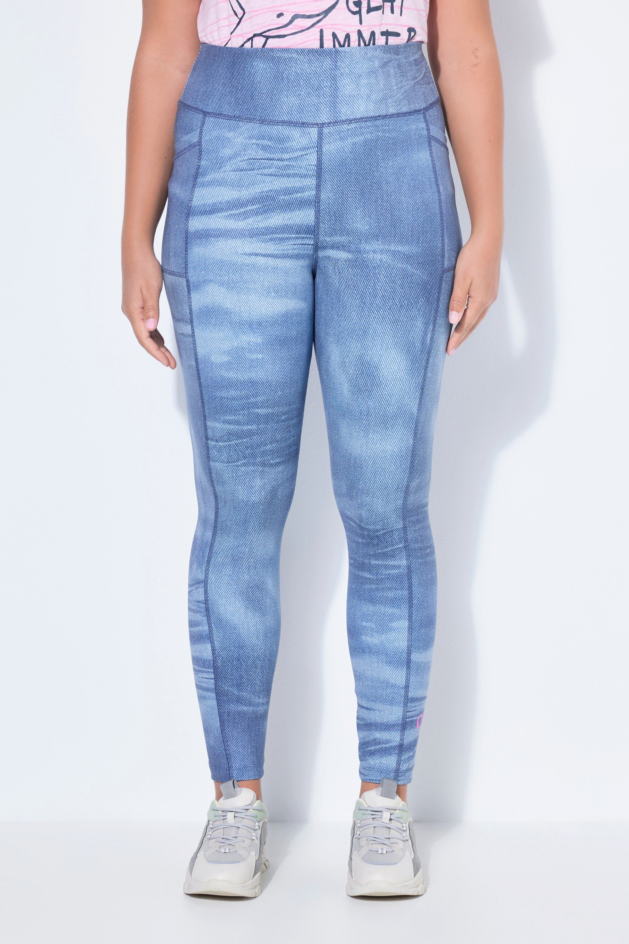 Laurasøn Leggings Lifestyle Leggings DenimPrint Elastikbund
