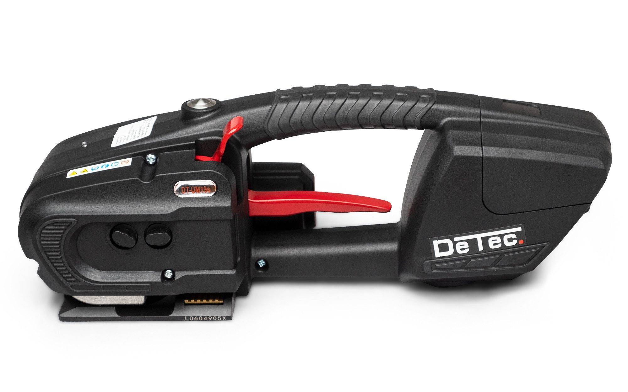 DeTec. Elektrowerkzeug-Set DT-UM19s Umreifungsgerät mit 2 Akkus + PP Umreifungsband 12mm 2300m, Bandspanner inkl. 2 Akkus und Umreifungsband