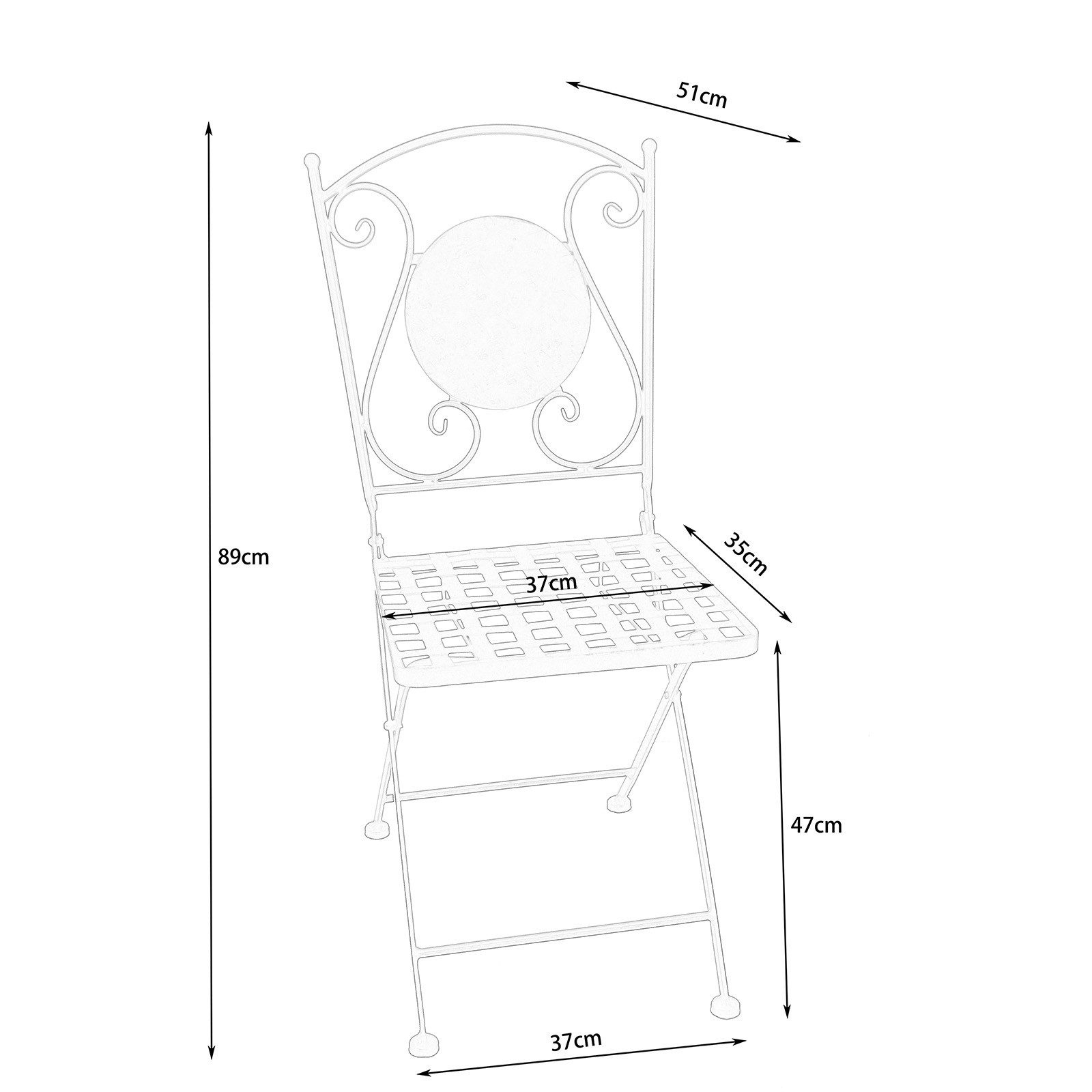 HTI-Living Gartenstuhl Gartenstühle 2 Stück Celia günstig online kaufen